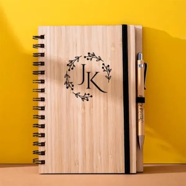 A5 Bamboo Covered Notebook