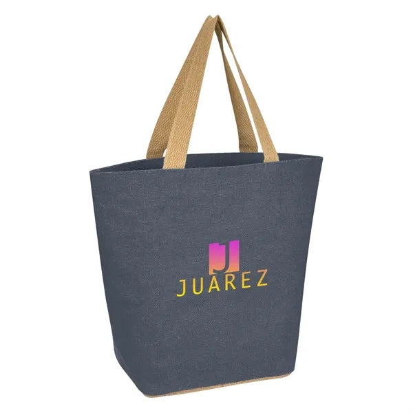 Marketplace Jute Tote Bag