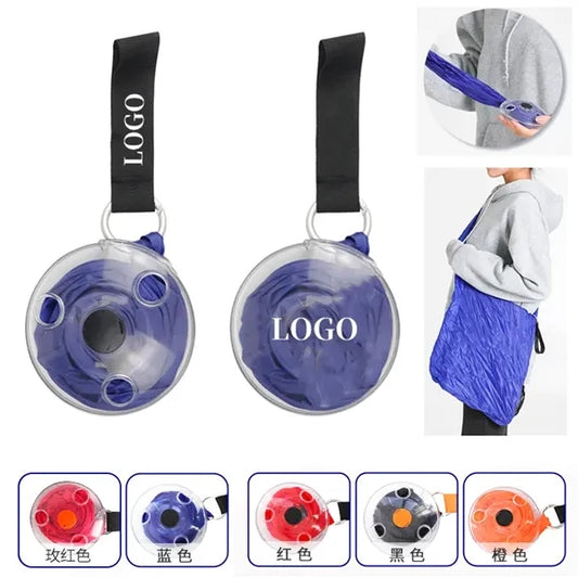 Disc Roll-Up Folding Shopping Bag