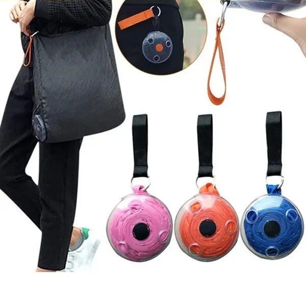 Disc Roll-Up Folding Shopping Bag
