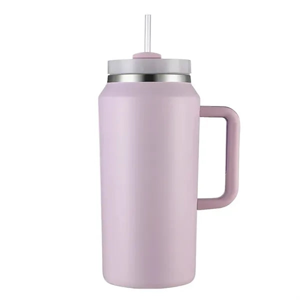 64oz Large Capacity Tumbler with Handle and Straw Lid