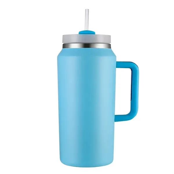 64oz Large Capacity Tumbler with Handle and Straw Lid