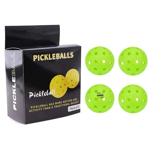 4 Pack 40 Holes Outdoor Pickleball Balls