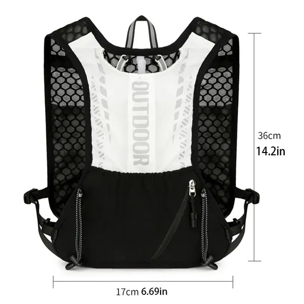 Lightweight Running Vest Reflective Outdoors Hydration Pack