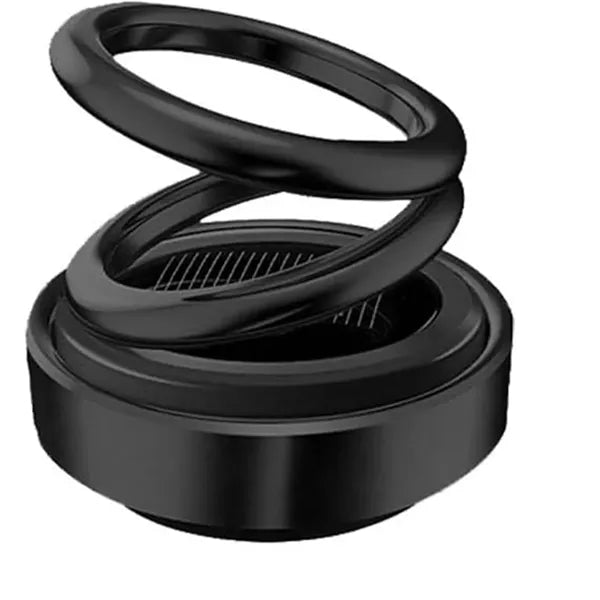 Solar-Powered Dual-Ring Rotating Car Air Freshener