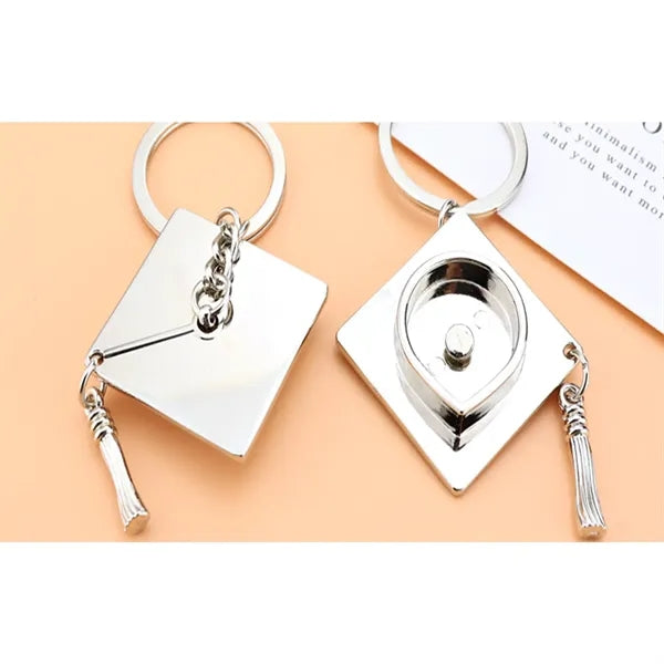 Graduation cap keychain