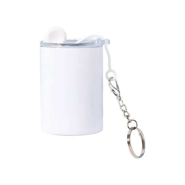 3oz Mini Tumbler Sublimation Shot Glass w/ Straw Lid