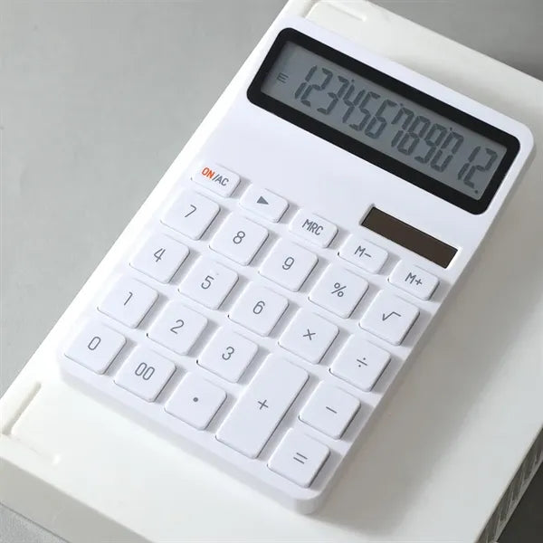Sleek Solar-Powered Desktop Calculator