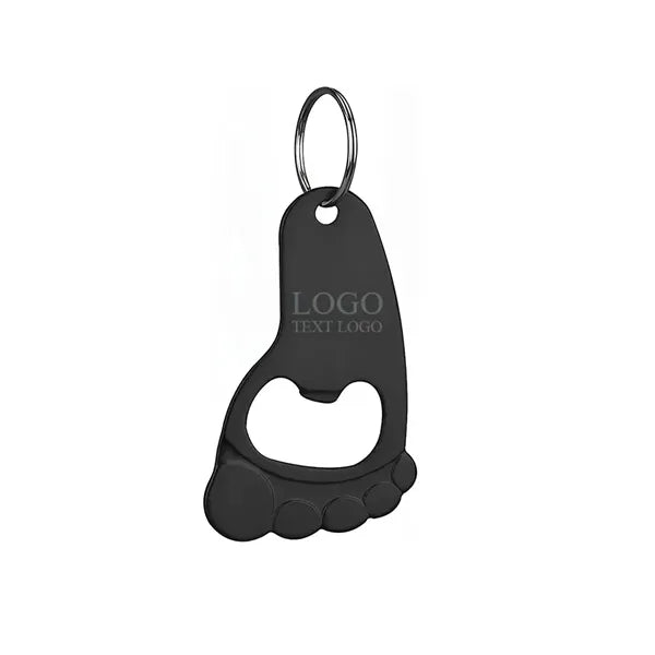 Foot Shaped Bottle Opener Keychain