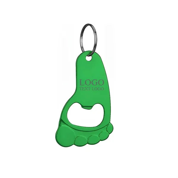 Foot Shaped Bottle Opener Keychain