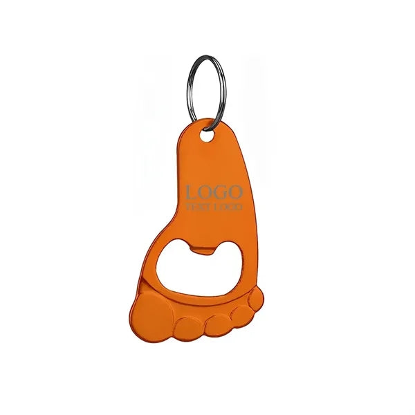 Foot Shaped Bottle Opener Keychain