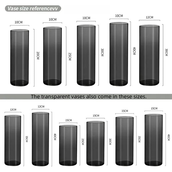 Acrylic Drop-resistant Straight Cylinder Vase