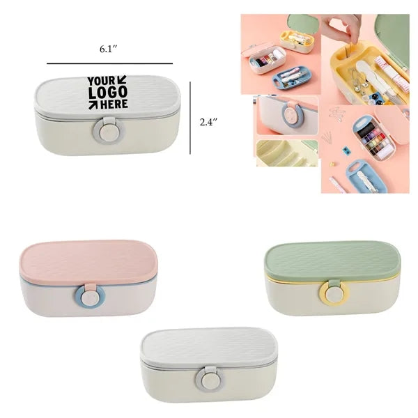 Multi-Function Household Sewing Box w/ Complete Accessories