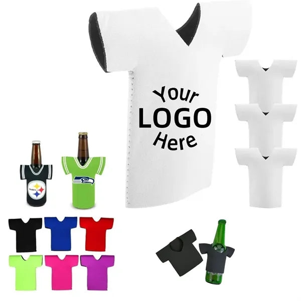 3mm Neoprene T-Shirt Shaped Beverage Sleeve