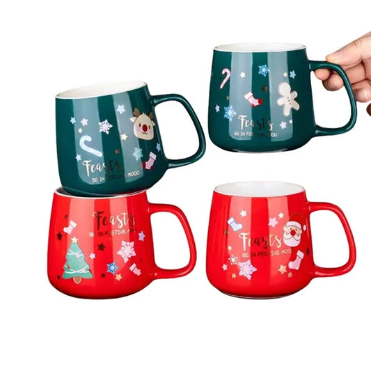Cute Christmas Ceramic Mug Coffee Cup