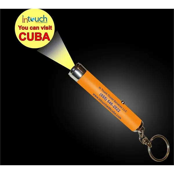 LED small flashlight with LOGO projection function