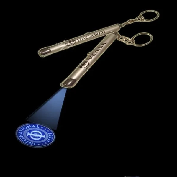 LED small flashlight with LOGO projection function