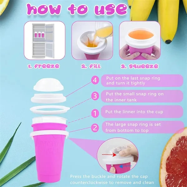 Magic Slushy Maker Squeeze Cup