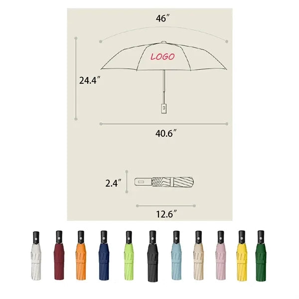 8-Rib Automatic Dual-Use Umbrella