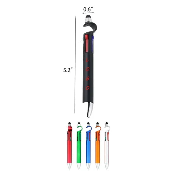 4-color Touch Screen Holder Ballpoint Pen