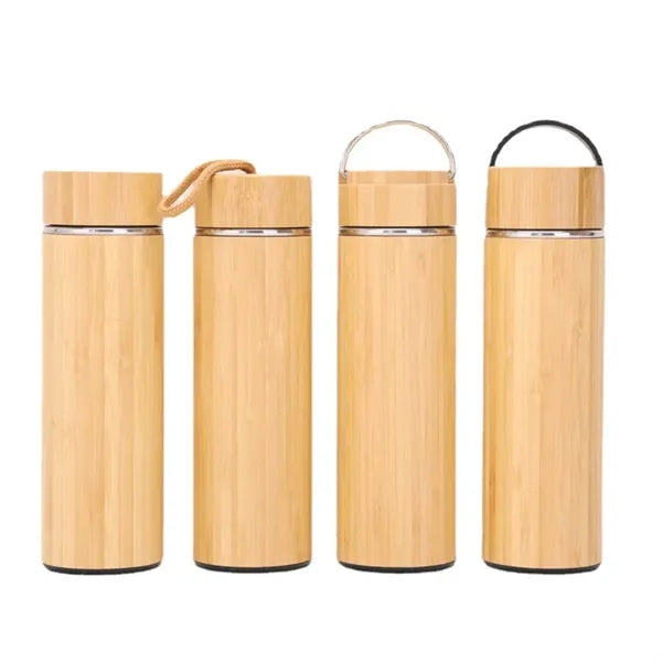 16oz. Premium Vacuum Sealed Bamboo Bottle