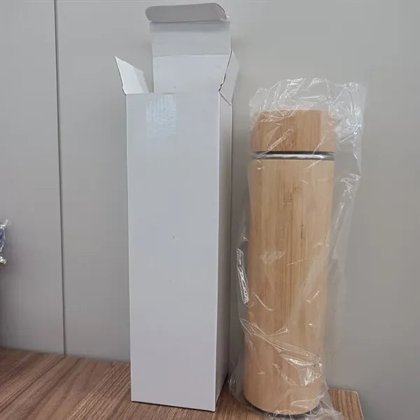 16oz. Premium Vacuum Sealed Bamboo Bottle