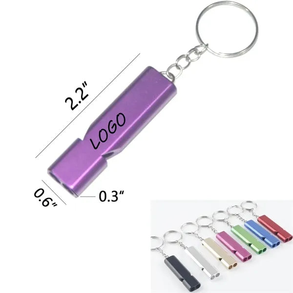 Dual-Tone Aluminum Outdoor Emergency Whistle