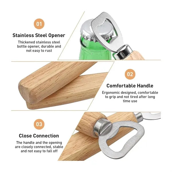 Wood Handle Bottle Opener