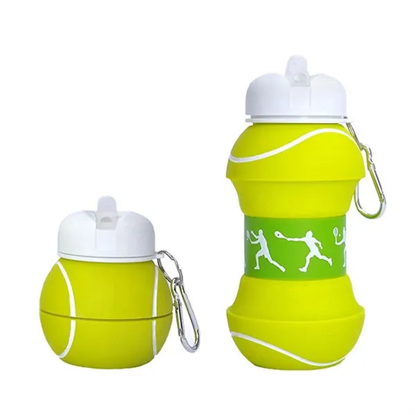 18 Oz Silicone Football Golf Bottle Clip-On Collapsible