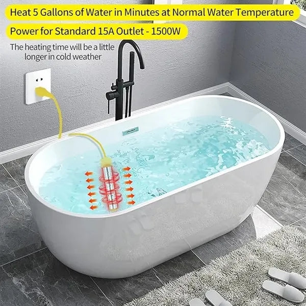 Immersion Portable Bucket Heater With Temperature Control