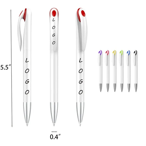 White Large Capacity Advertising Pen