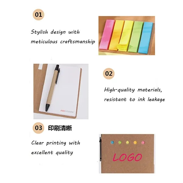 5.9" x 3.9" Customizable Kraft Notebook Set