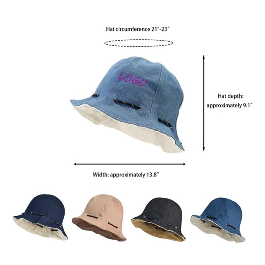 Dual Purpose Drawstring Folding Fisherman's Hat