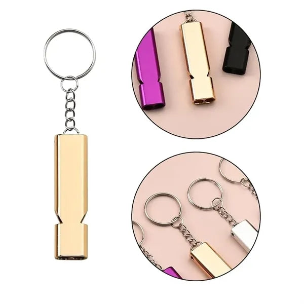 Dual-Tone Aluminum Outdoor Emergency Whistle
