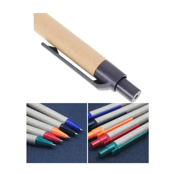 Kraft Lever Push Action Ballpoint Pen