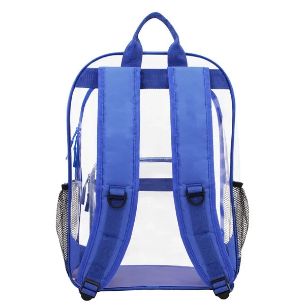 18" Heavy Duty Multi-Function Clear Backpack