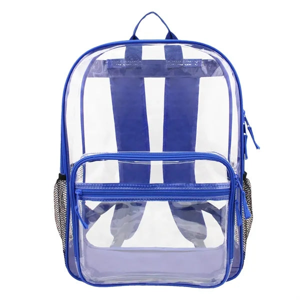 18" Heavy Duty Multi-Function Clear Backpack