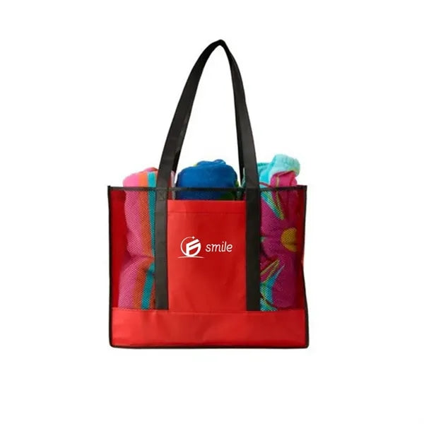 Non-Woven Mesh Beach Tote Bag
