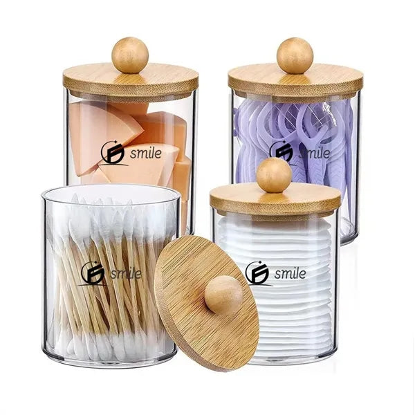 Holder Dispenser With Bamboo Lids