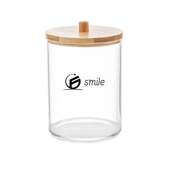 Holder Dispenser With Bamboo Lids