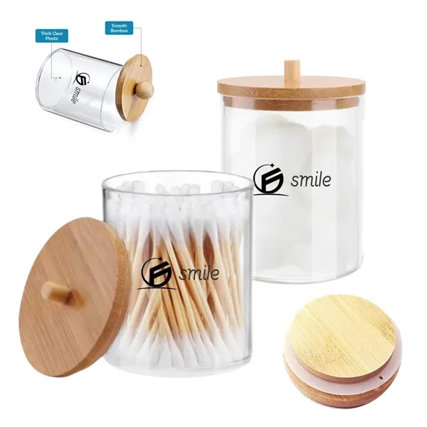 Holder Dispenser With Bamboo Lids