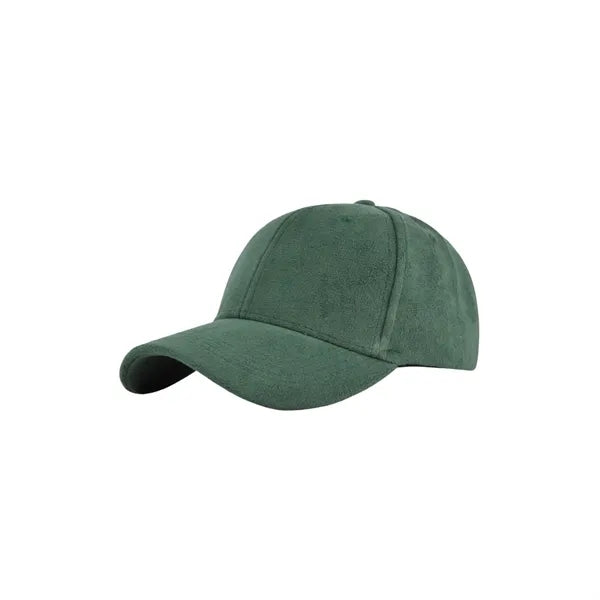 Soft Suede Solid-Colored Baseball Cap