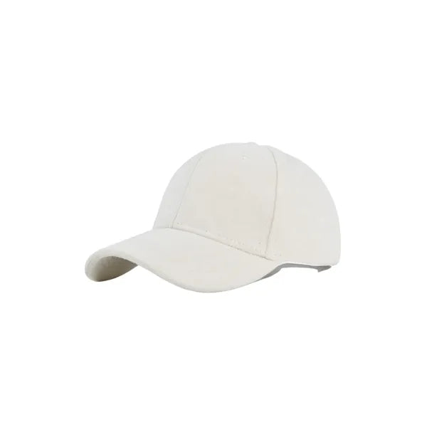 Soft Suede Solid-Colored Baseball Cap