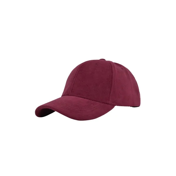 Soft Suede Solid-Colored Baseball Cap
