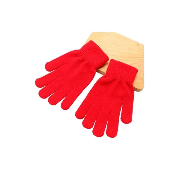 Short Thick Knitted Gloves