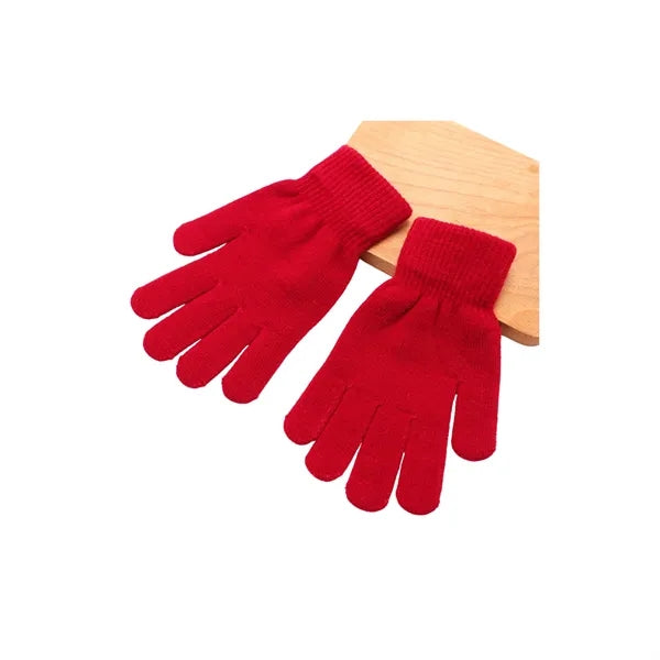 Short Thick Knitted Gloves
