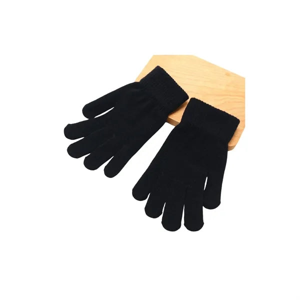 Short Thick Knitted Gloves