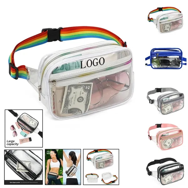 Transparent Waterproof Crossbody Waist Bag