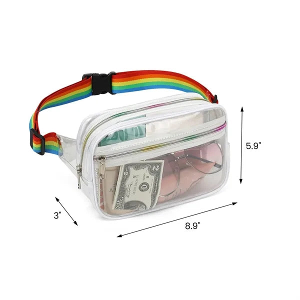 Transparent Waterproof Crossbody Waist Bag