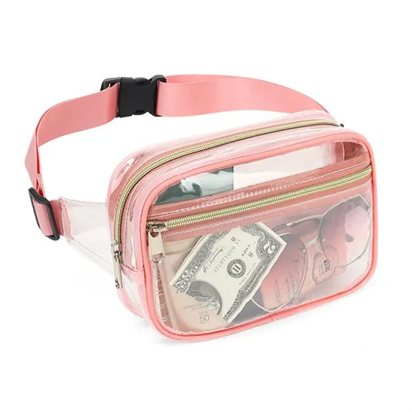 Transparent Waterproof Crossbody Waist Bag
